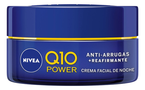 Crema Facial Nivea Q10 Antiarrugas Reafirmante Noche 50 Ml