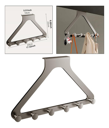 Perchero Triangular Con Gancho Para Colgar Sobre La Puerta,