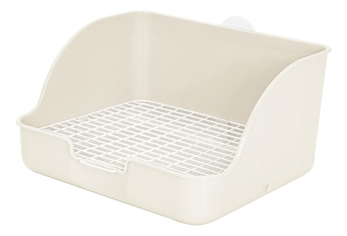 Fe Caja De Arena For Conejos Pet Pan Easy White