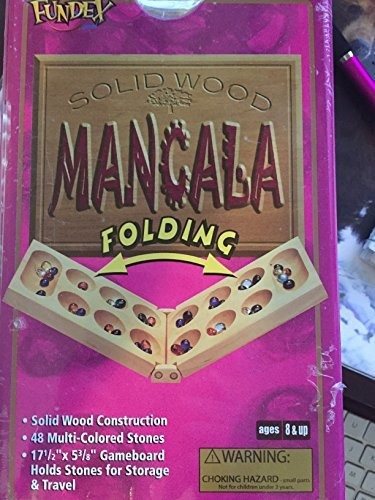 Mancala De Madera Sólida Del Juego De Mesa Y Pedazos De Cris