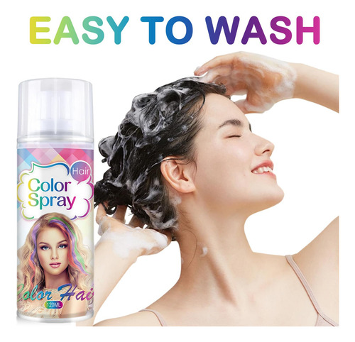 Spray De Color Temporal Para El Cabello Para Mujeres Y Niñas