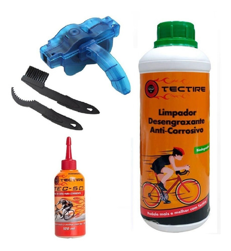 Kit Limpeza Bicicleta/corrente Tectire 120ml Mtb/speed