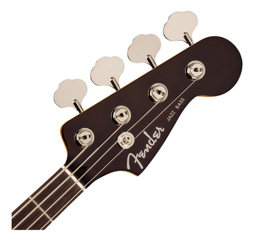Baixo elétrico Fender Aerodyne 0252500322 de 4 cordas para chocolate destro com acabamento brilhante