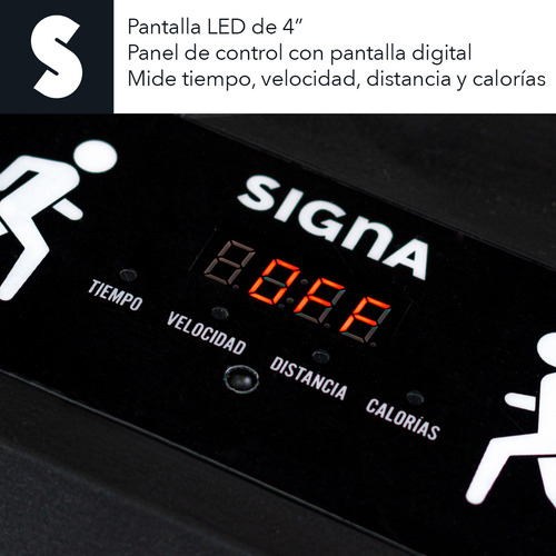 Caminadora Eléctrica Portátil Con Control Remoto 2hp 6km Signa