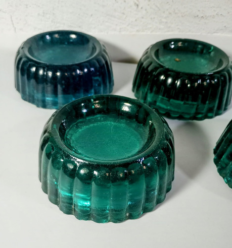 Antiguas Bases O Gelatinas Para Mueb Vidrio Verde (Usado)