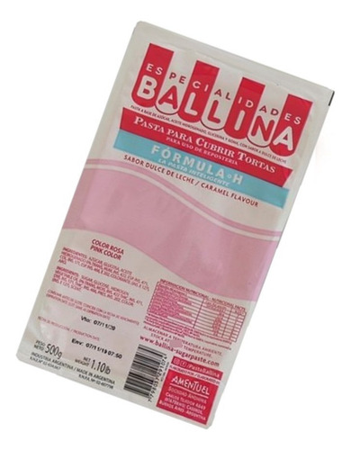 Pasta Ballina Cubretorta Formula H Reposteria Tf