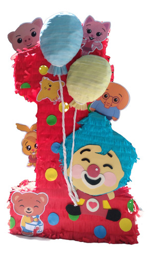 Piñata Payaso Plim Plim Y Sus Amigos Personalizada