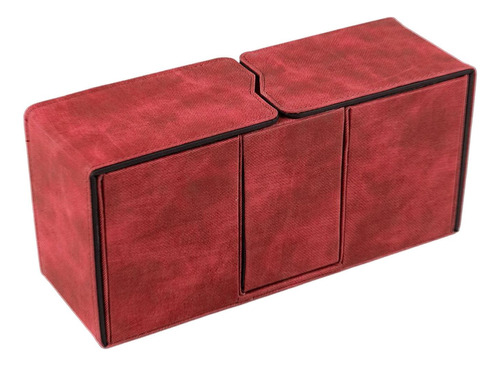 Caja De Almacenamiento De Cubierta De 200 Tarjetas Caja Rojo