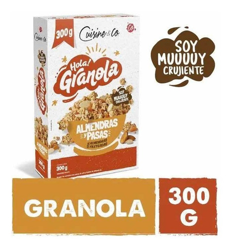Nueva! Granola Cuisine & Co Almendras Y Pasas 300g Importada