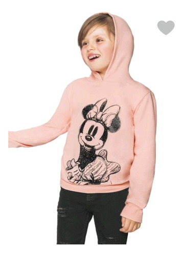 Sudadera Minnie Mouse Disney Manga Larga Rosa 1390919 