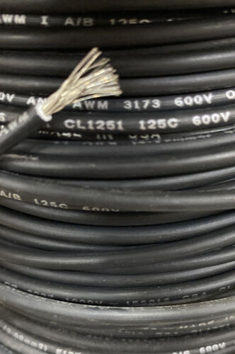 Ul3173 Xlpe Wire 14 Gauge Black Tinned Copper Wire. 25 Bbv