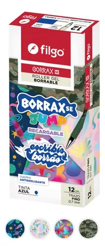 Boligrafo Borrable Filgo Borraxion Roller Gel Capuchon Azul