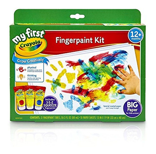 Crayola My First - Kit De Pintura Para Dedos (lavable, Para