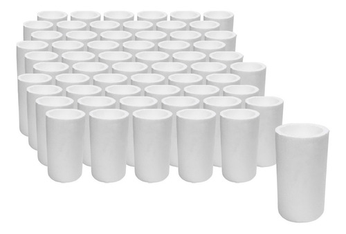 Imagen 1 de 6 de Porta Latas Térmico 473 Cc Eps Blanco Pack ×60