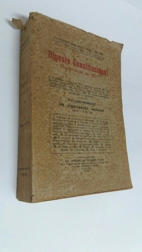 Candido De Oliveira Filho - Digesto Constitucional 1937 Vol1