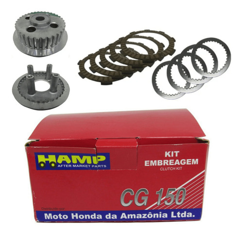 Kit Embreagem Completo Moto Cg 150 Titan Original Honda Hamp