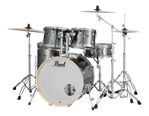 Bateria Pearl Export Exx | Exx725sp | Shell Pack Bumbo 22 Cor Smokey chrome