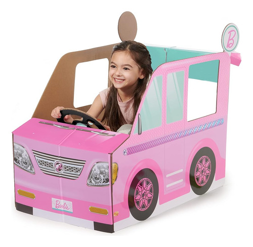 ~? Pop2play Barbie Toddler Camper Indoor Pretend Play Car Pa