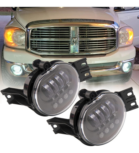 Luckyslycyc Luz Antiniebla Led Para Dodge Ram Pickup Truck