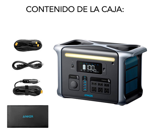 Bateria Portatil Anker 757 1229wh Con 6 Puertos De Corriente