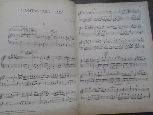 Imagen 2 de 3 de 7 Sonatas Para Piano * Joseph Haydn * Ricordi *