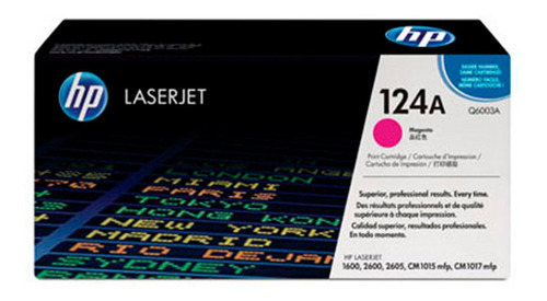 Hp Toner 124a Q6003a Magenta Para Hp Laserjet Color 2