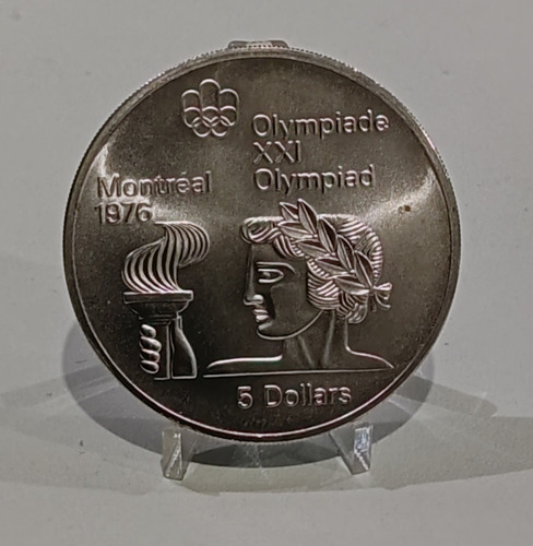 Moeda Olimpíadas 1976 Montreal Canadá 5 Dóllar (Usado)