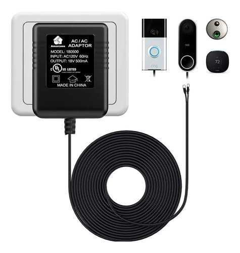 Adaptador De Corriente Timbre Ring, Transformador Unive...