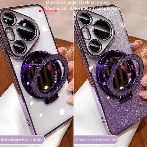 Funda Para Tecno Spark 20/20c/spark Go 2024 Rudo Uso Mujer Magnética