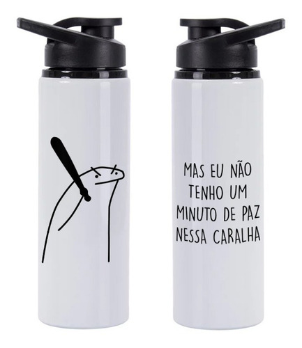 Frork Meme Squeeze Botella But I Don't Have A Minute Of Peace White