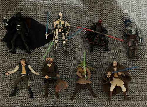 Figuras De Star Wars Sueltas Por Pieza Darth Vader Obi Wan K (Usado)