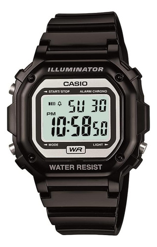 Reloj Casio Kids F-108whc-1acf Classic Display De Cuarzo Neg