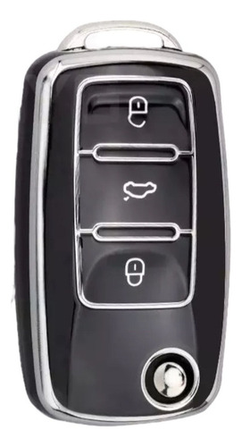 Funda Llave Navaja 3 Botones Vw Up Gol Fox Golf Jetta Fusca