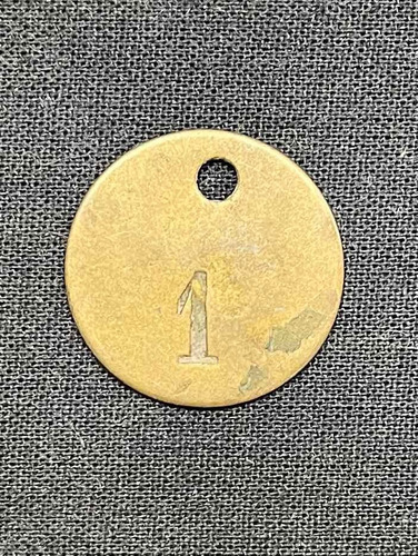 Imagen 2 de 4 de Ficha - Lata - Bronce - Valor 1 - Modulo 24 - Marca Ganado