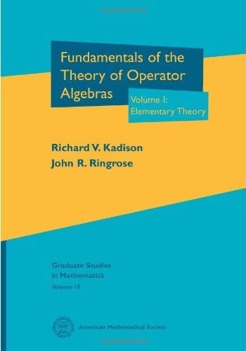 Libro: Fundamentals Of The Theory Of Operator Algebras (grad