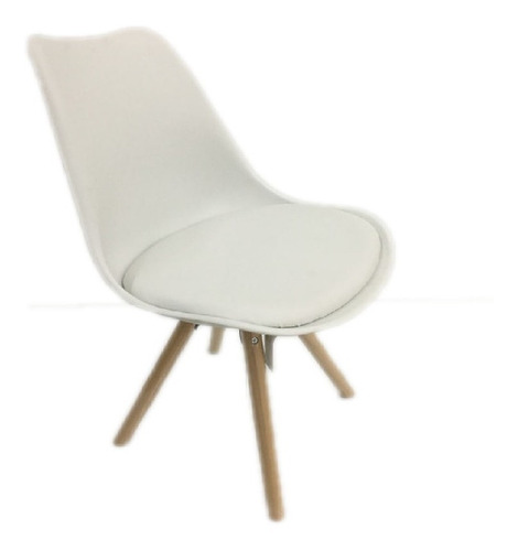 Imagen 5 de 7 de Silla Tulip Pata Redonda Blanca