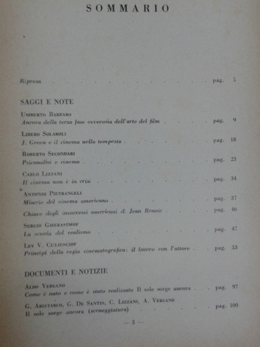 Imagen 2 de 6 de Bianco E Nero * Centro Sperimentale Di Cinematografia * 1947