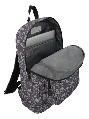 Mochila Notebook Xtrem Everdale 5xt Flores Negro 16