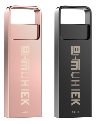 2 Unidad Metal Usb Flash Drive 3.0 64g Pulgar Ligero Prueba
