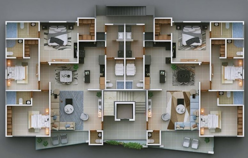 Imagen 3 de 14 de Apartamento En Venta En Planos En Villa Olga, Stgo Wpa59 A4