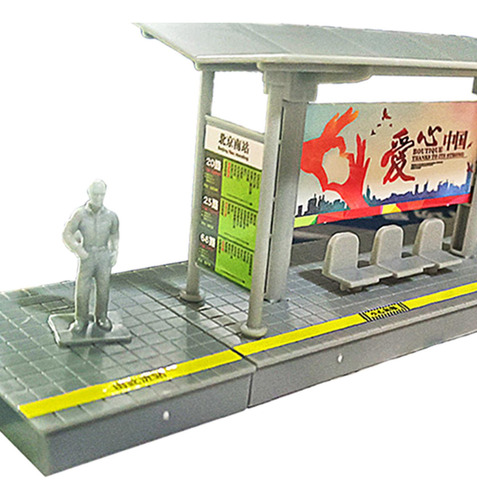 Modelo De De Pasajeros De Estación, Escena En Miniatura,
