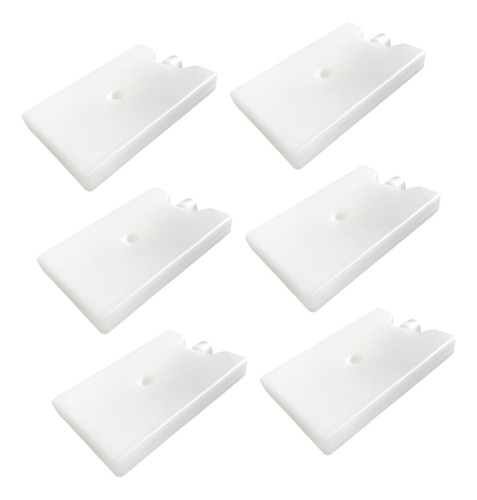 6x Bloques De Congelador De Paquete 14,5 Cm X 9,5 Cm X 2 Cm