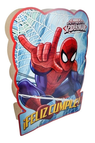 Piñata De Carton Personaje Cumpleaños Spiderman Hombre Araña