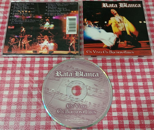 Rata Blanca - En Vivo En Buenos Aires / Cd Arg 1ra Ed 1996