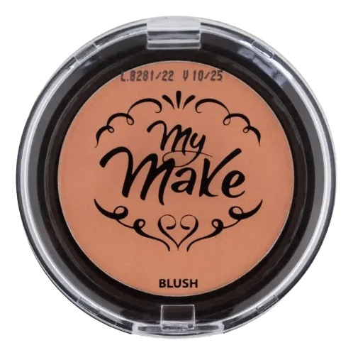 Blush Compacto Alta Pigmentação My Make 4g Tom Da Maquiagem N4 - Choco Ligth