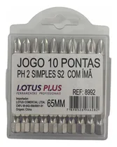 Comprar Jogo Ponteira Philips Bit Ph2 Cu002F 10 Pçs Pu002F Parafusadeira Imã