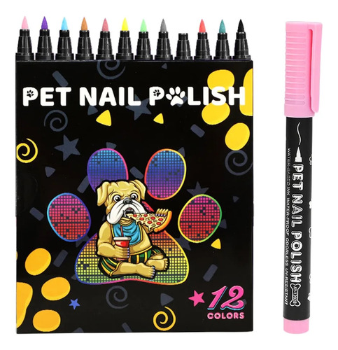 Esmalte De Uñas Para Perros, 12 Colores, Pintura De Segurida