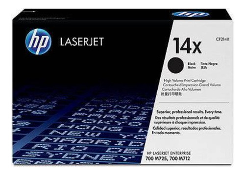 Cartucho Original De Tóner Negro  Hp 14x Laserjet (cf214x)