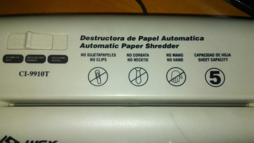 Imagen 2 de 3 de Trituradora De Papel