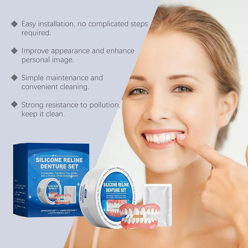 Set De Dentaduras Reline De Silicona Con Gutapercha